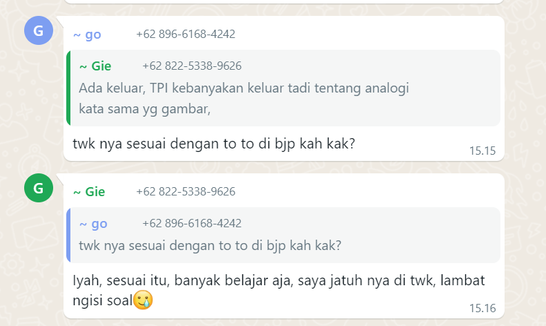 Testimoni TO I