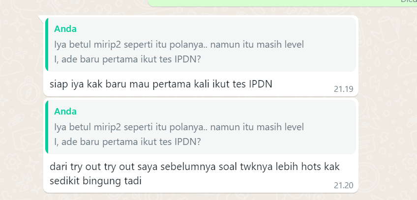 Testimoni TO IV